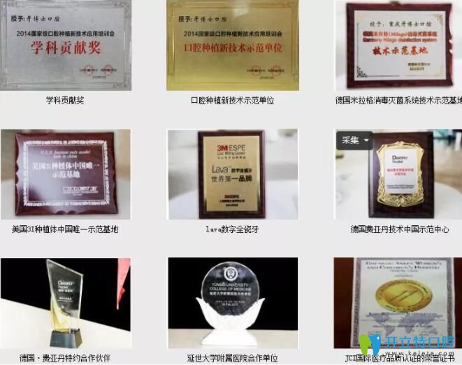 重慶牙博士全口部分榮譽(yù)圖