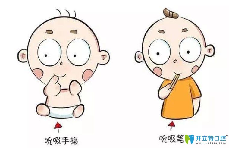 兒童期的不良習(xí)慣也會(huì)導(dǎo)致牙齒地包天