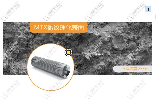 美國(guó)zimmer種植體特殊的表面處理