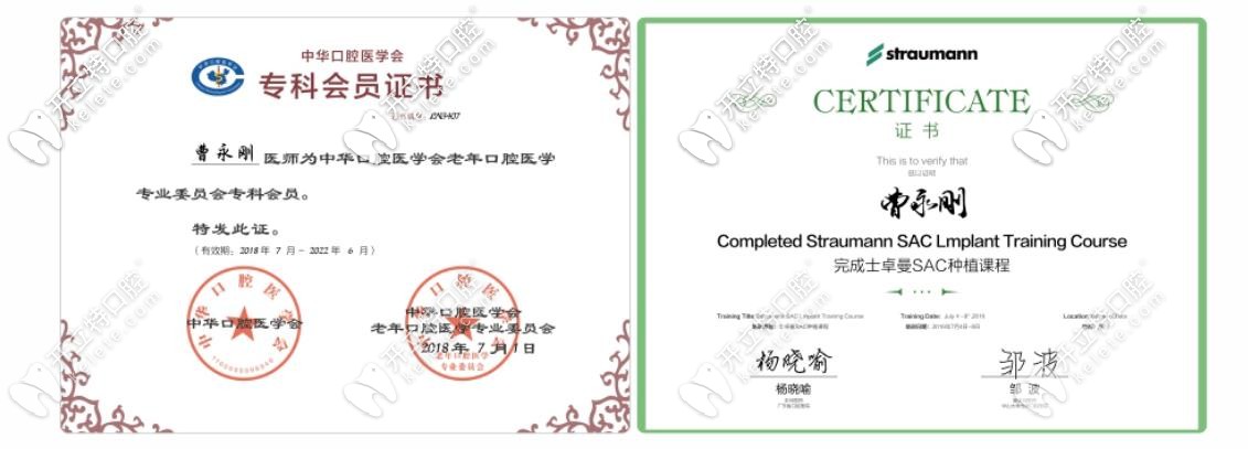 曹永剛醫(yī)生獲得榮譽(yù)