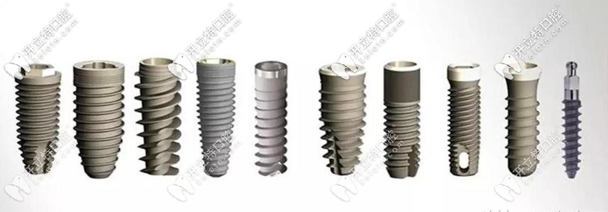 不同的種植體品牌價格有所不同