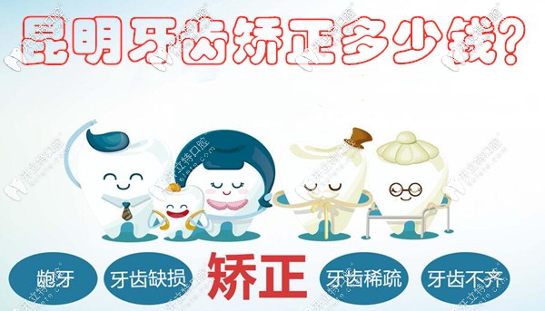 請把昆明牙齒矯正價格表,轉給糾結整牙費用是多少錢的親們