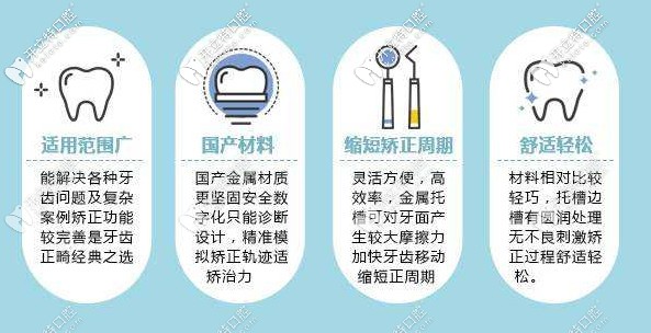 國產(chǎn)金屬托槽的特點