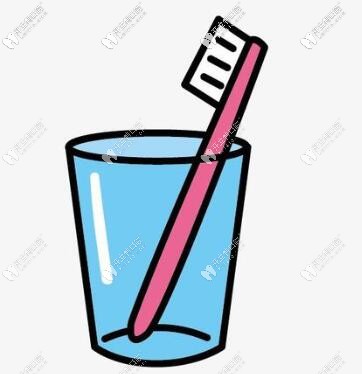 牙刷刷頭應該朝上放