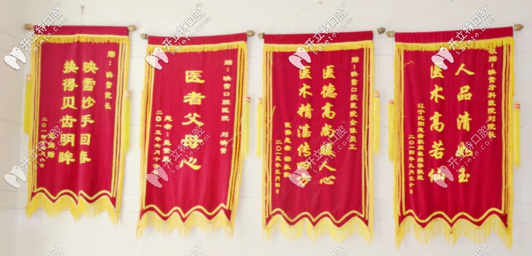 劉映雪院長收獲的錦旗