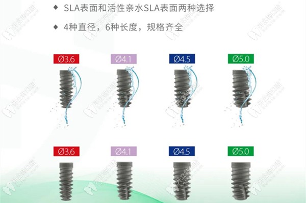 國產泰山種植體的型號和規(guī)格