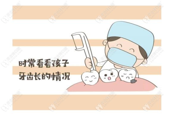 兒童乳牙的生長情況